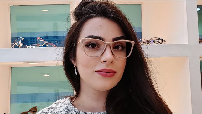 Óculos Anne Rosa Transparente - santograu