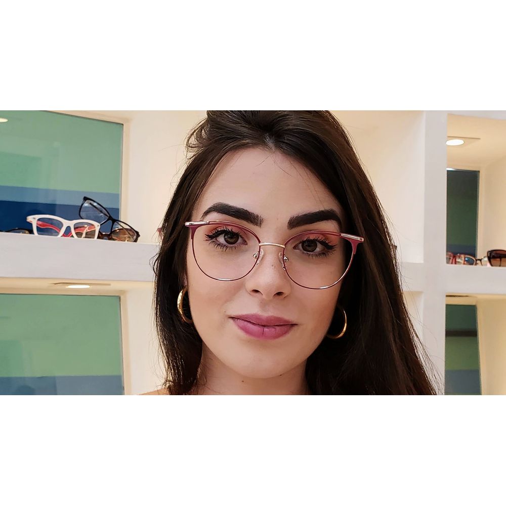 Oculos Baby Gaga Marsala Santograu