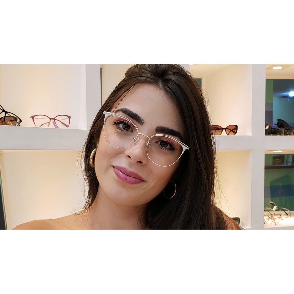 Oculos Baby Gaga Creme Santograu