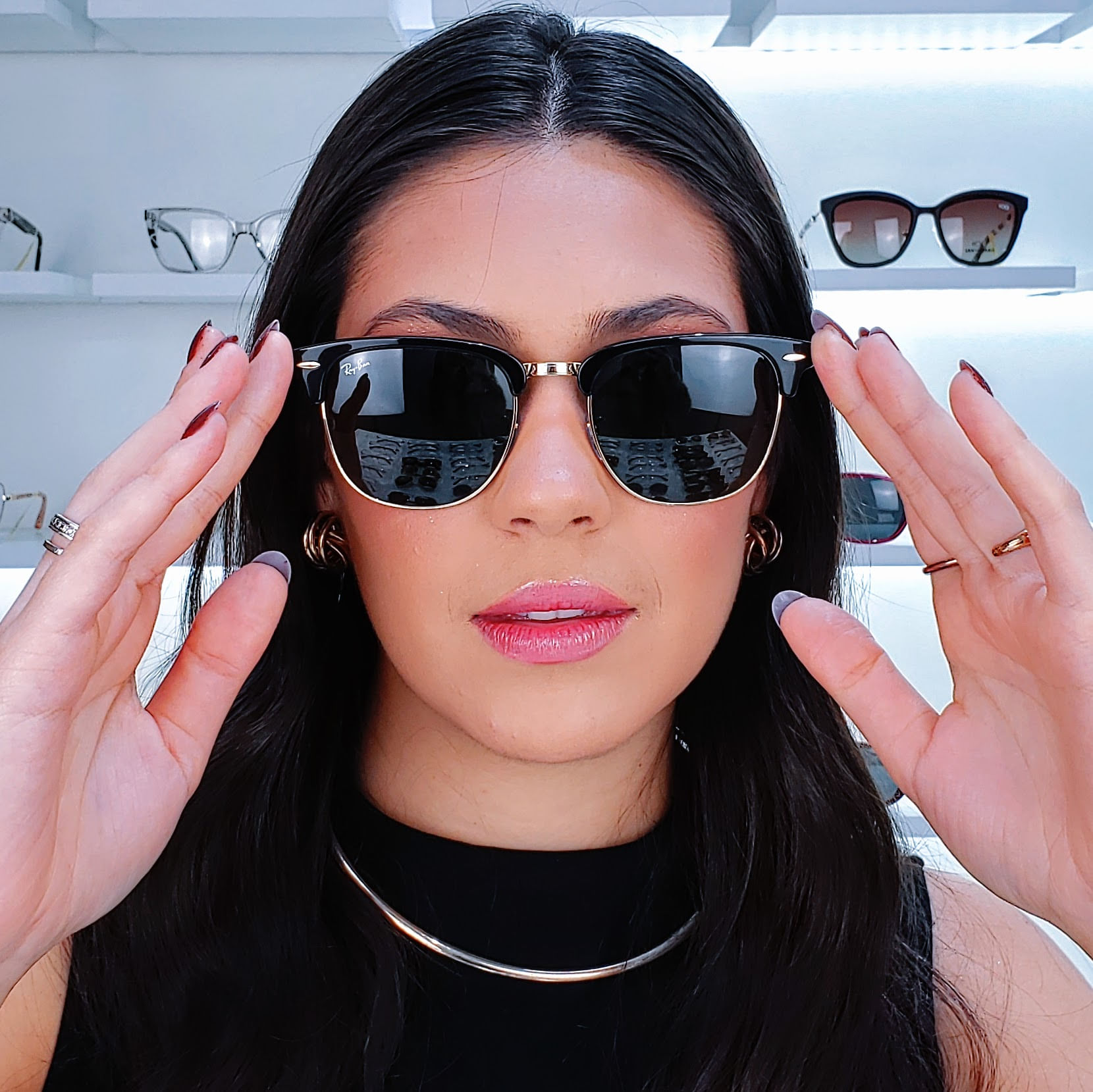 Ray Ban Clubmaster Preto santograu